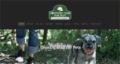 Desktop Screenshot of countryclubforpets.com