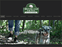 Tablet Screenshot of countryclubforpets.com